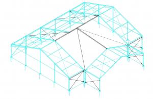 12m Cruciform structure